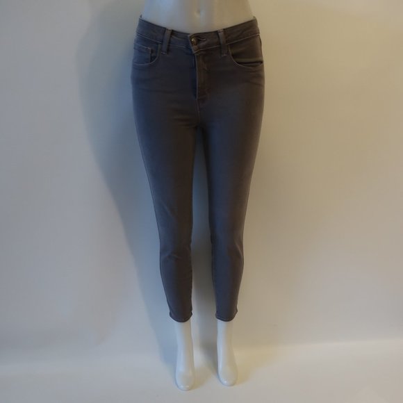 NWT Womens L'Agence Gris Gray Margot High Rise Skinny Jeans 28 * - Picture 2 of 10